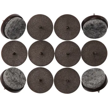 Vorel podložka plastová s plstí na hřebíku 24mm, 12ks TO-74922