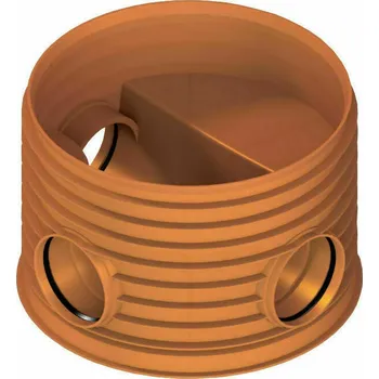 Kanalizační potrubí Dno šachtové Pipelife DN 600 2× DN 150 0 °-180 °