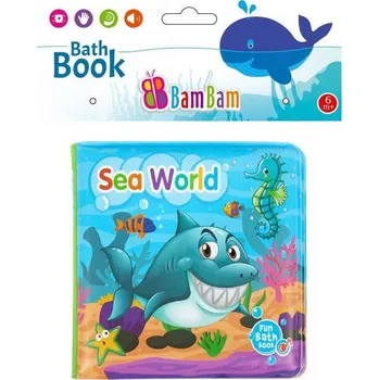 Bam Bam Baby knížka mořský svět pískací do vany na koupání pro miminko