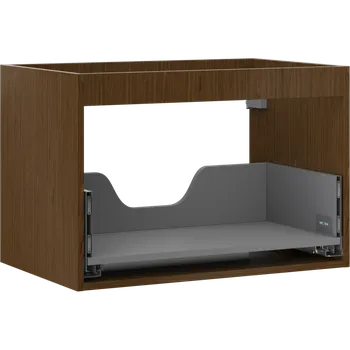 Koupelnový nábytek Mexen Box-A korpus skříňky pod umyvadlo 70 cm, 1 zásuvka, ořech - 91AX0-0700-470-1-86 Korpusy skříněk