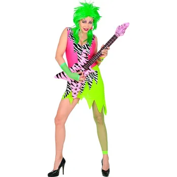 Karnevalový kostým Dámský kostým rocková zpěvačka z 80. let - M
