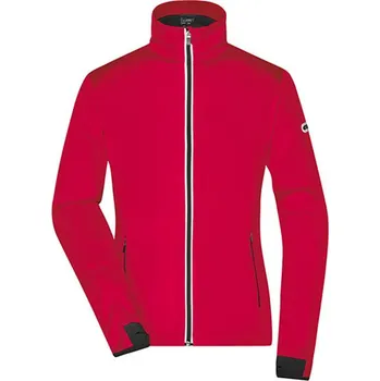 Dámská softshellová bunda James&Nicholson Dámská sportovní softshellová bunda JN1125 Light Red-Black XL