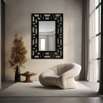 Zrcadlo Zrcadlo v ažurovém dekorativním rámu z MDF - ROZEL - barva rámu dle vašeho výběru