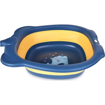 Umyvadlo BABY | skládací dětské umyvadlo | multifunkční | s otvorem na zavěšení | motiv slona | tmavě modré Dedra