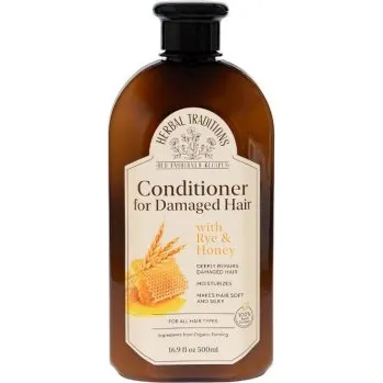 HERBAL TRADITIONS: Kondicionér na poškozené vlasy „Žito a med“ 500ml K1258