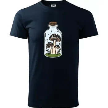 Goblincore láhev - Triko extra velké (5-8XL) - 6XL ( Námořní modrá (velmi tmavá - téměř černá) )