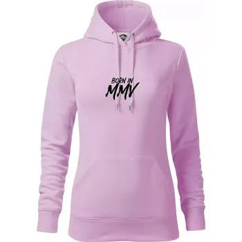Dámská mikina Born in - Římské číslo 2005 - Mikina dámská Cape s kapucí - XS ( Orchid )
