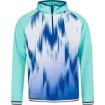 Pánská tenisová mikina Head Topspin Hoodie - turquoise/print vision Tyrkysový (XL)