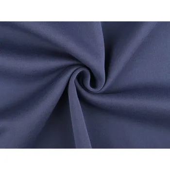 Teplákovina počesaná PES jednobarevná, barva 4 (29) modrá jeans