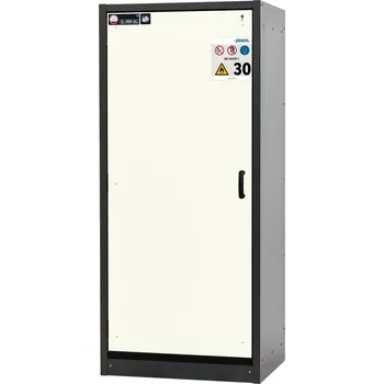Protipožární skříň na nebezpečné látky asecos Basis-Line typ 30-93L, antracit-bílá, 3 vložné police