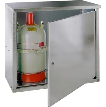 Skříň na plynové lahve, 2 x 11 kg lahev, 1křídlé dveře vpravo, zinkovaná