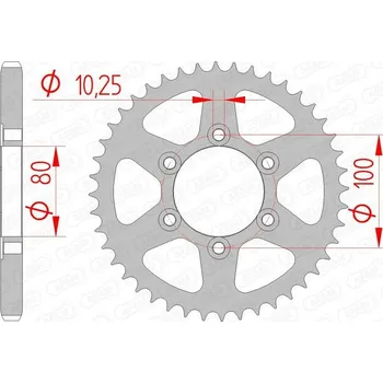 Nářadí na motocykly Ocelové standardní zadní kolo AFAM 92666 - 525 92666-40