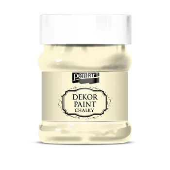 Speciální výtvarná barva Dekor Paint - křídová vintage barva 230ml - slonovina