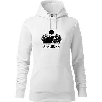 Dámská mikina Apalucha chalupa - Mikina dámská Cape s kapucí - XS ( Bílá )