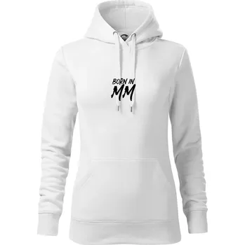 Dámská mikina Born in - Římské číslo 2000 - Mikina dámská Cape s kapucí - XL ( Bílá )