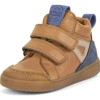 Dětská treková obuv FRODDO chlapecká kotníková obuv ROSARIO HIGH TOP G2110134-4 cognac 30