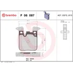 Sada brzdových destiček, kotoučová brzda BREMBO P 06 087X