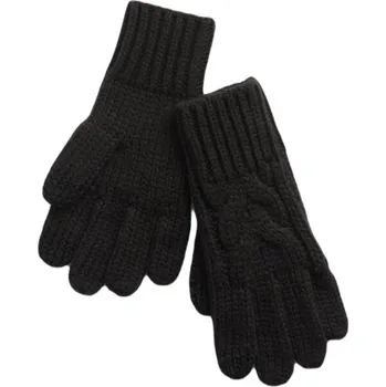 Rukavice Dívčí rukavice GAP CABLE S Černá