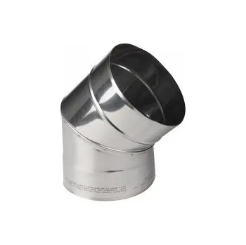 Kouřovod Koleno kouřovodu nerez stálé průměr 130mm / 45 st. 0,6mm