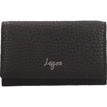 Peněženka Dámská černá kožená peněženka LAGEN (Dámská kožená peněženka BLK LAGEN)