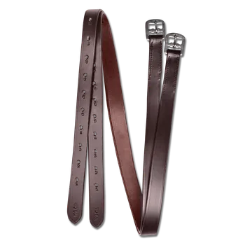 Jezdectví Třmenové řemeny STAR - 25mm, hnědá, 140 cm