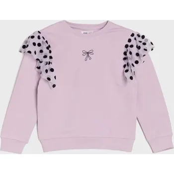 Dívčí mikina Sinsay - Mikina s kulatým výstřihem - levandulová - 7267C-04X - 7267C-04X-98