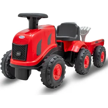 Dětské vozidlo Dětské odrážedlo traktor s vlečkou Benny Baby Mix červený