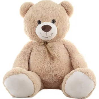 plyšák PLYŠ Medvěd velký s mašlí 130cm (plyšová hračka)