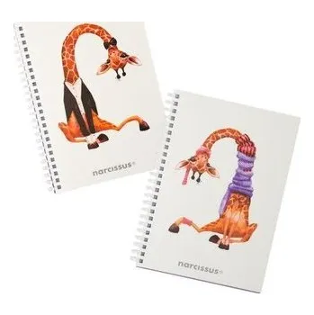 Set školních potřeb Kołonotes A5 80k kratka Swing Żyrafa, Narcissus