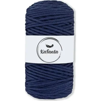 Příze Bavlněná šňůra KaFanta 3 mm - tmavě modrá
