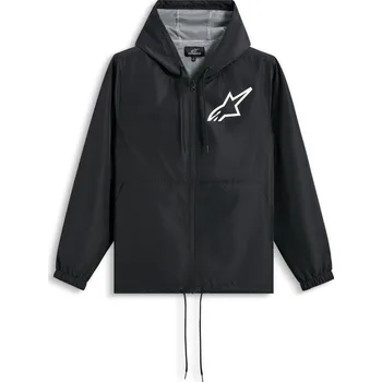 Moto bunda ALPINESTARS bunda SPEEDER CHROMIUM WINDBREAKER černá/bílá - S