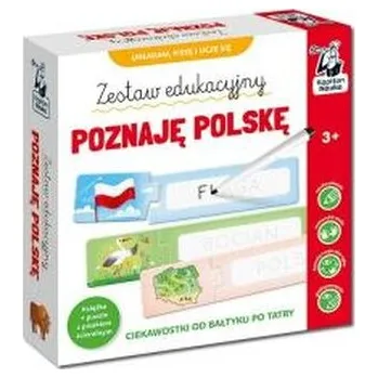 Cizojazyčná kniha Kapitan Nauka. Poznaję Polskę. Książka + puzzle - Grześkowiak Patrycja