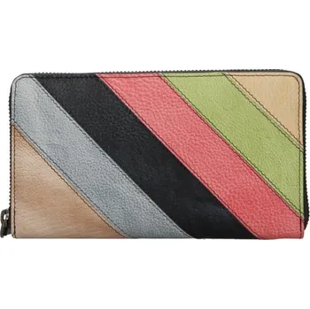 Peněženka Dámská kožená peněženka - černá/multi od firmy LAGEN (Dámská kožená peněženka LAGEN)