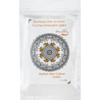Barva na vlasy HENNA FOX: Rostlinná barva na vlasy „ZLATÁ“ 100g K2557