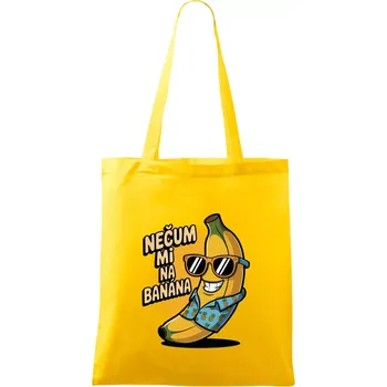 Nečum mi na banána - Taška bavlněná - 42 x 38 cm ( Žlutá )