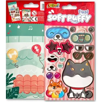 Set školních potřeb Naklejki Puffy Fun with Doggi SWP-3603 Kolori, Penmate
