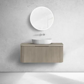 Koupelnový nábytek Oltens Hamnes skříňka 100x46x39 cm pod umyvadlo závěsná dub 60024060