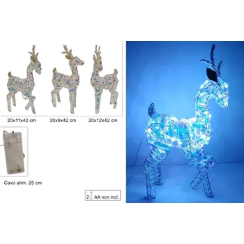 Vánoční dekorace PROHOME - Sob vánoční ledový efekt 42cm dekorace, různé druhy