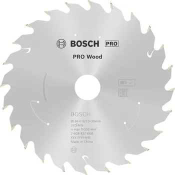 Pilový kotouč BOSCH Pilový kotouč PRO Wood cordless 136x20x1,5/1,0x24T 2608837668 free_store_pickup