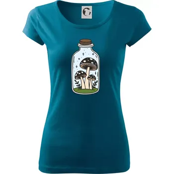 Dámské tričko Goblincore láhev - Dámské triko Pure - S ( Petrolejová )