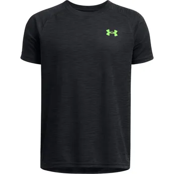 Chlapecké tričko Dětské funkční tričko s krátkým rukávem Under Armour TECH TEXTURED SS TEE K černé 1382790-004 - YXS | UK 6,5 | US 9