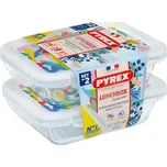 Sada skleněných dóz s víčkem PYREX 2x800ml 913S677/7643