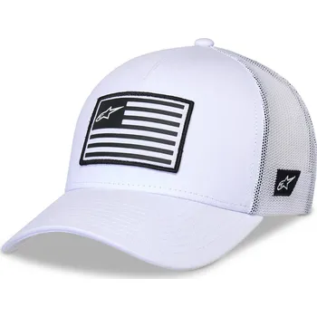 Čepice ALPINESTARS kšiltovka FLAG SNAP HAT bílá/bílá