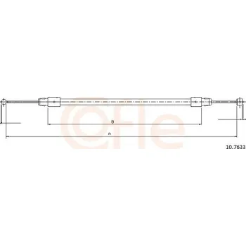 Autodíl Tažné lanko, parkovací brzda COFLE 10.7633