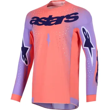cyklistický dres ALPINESTARS dres SUPERTECH SCENZ oranžová korálová/fialová 2026 - 2XL