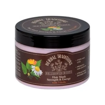 Barva na vlasy HERBAL TRADITIONS: Maska na vlasy „Síla a energie“ se 7 bylinami 300ml K1252