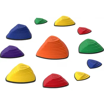 Balanční deska Protiskluzové balanční kameny, 11 kusů | vícebarevné