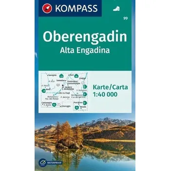 Oberengadin / Alta Engadina 1:40 000 / turistická mapa 99