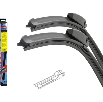 Stěrače FLAT SET (JOINT) 550+550mm Compass