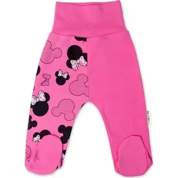 Baby Nellys Bavlněné kojenecké polodupačky Minnie Růžová vel.56